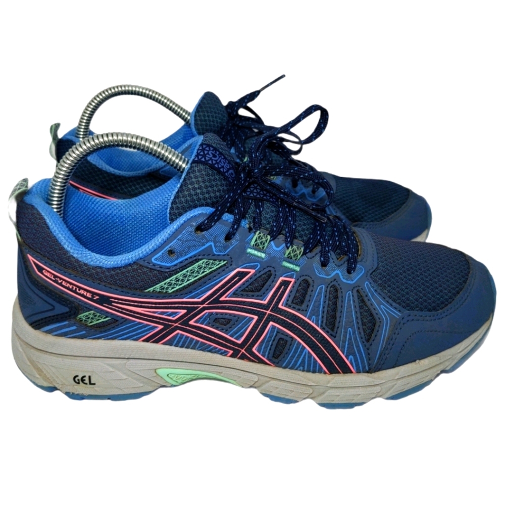 Asics Gel Venture 7 Blue/Pink Shoes Women's 9